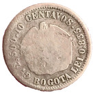 Colombia Estados Unidos 1874 De 10 Cent Bogota Ley 0 835 Silverg 2550 10 Ref 260