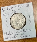 Philip 1  Ancient Roman Silver  Coin   Ad 244 -249 