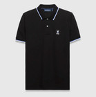  new  Men Psycho Bunny Sunny Pique Polo Black  mt0100194 001      