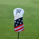 Usa Stars   Stripes Leather Headcover Driver  Fairway Wood  Hybrid