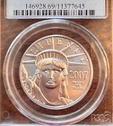 2007  100 Platinum American Eagle   Sol Pcgs Ms69
