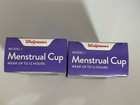 New Lot  2  Walgreens Menstrual Cup Model 1 Reusable Leak Free