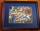 Ernie Barnes Extremely Rare Vintage Nfl Football Art 1 Stunning  