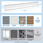 Wall-mounted Laundry Clothes Storage Drying Rack Retractable Dryer Hanger White