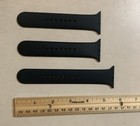 Apple Brand Wristwatch 44mm Genuine Half Band  lot Of 3  Black X3 Authentic