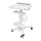 Laptop Workstation Cart  Medical Cart With Wheels  Cart With Scanner Holder