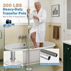 Floor To Ceiling Transfer Pole Grab Bar 300lb No-drill Tension Mount 6 9-10 Ft