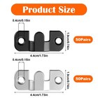 100pcs  50 Pairs  Flush Mount Bracket  Heavy Duty Metal Z Clips