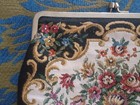 Vintage     Embroidered Floral Tapestry Clutch With Chain By Walborg
