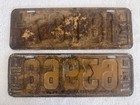 Oregon 1919 Vintage Antique License Plates  Not A Set 