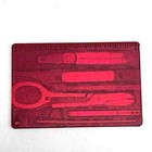 Victorinox Swiss Army Swiss Card  Translucent Ruby 0 7100 t