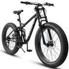 26  Mountain Bike full-suspension 21 Speeds W disc-brake Mtb Bicycle  Fat Tire