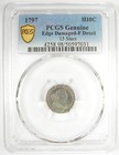 1797 Draped Bust Half Dime H10c - Certified Pcgs Fine Details - Rare Date Coin 
