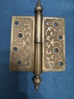 Amazing Vintage 1870   s  Cast Bronze Brass Victorian Door Hinges Steeple 4 5x4 5   