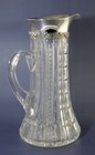 Antique Gorham Sterling Silver   Cut Glass Pitcher 9  Tall