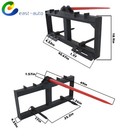 Tractor Loader Quick Tach 49  Hay Bale Spear Skid Steer 3000lb Heavy Duty Attach