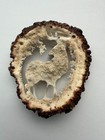Antler Crown Rosette Carving Intricate Hand Carved Stag Sculpture 