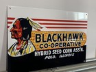 Vintage Style Blackhawk Hybrid Corn Seed Heavy Steel Metal Top Quality Sign