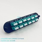 Fiber Optic Panel 12 Lc Duplex Om3 Adapter Compatible Corning Cch-01 Cch-cp24-e4