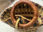 Bolga Basket Ghana Straw Tote African Tribal Market Bag Handmade Woven