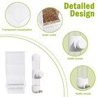 Bird Feeder Water Dispenser Set No Mess Bird Feeder For Cage Automatic Parake   