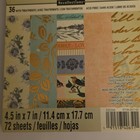 Secret Gardenia 4 5 X 7 Card Stock Paper Pad Floral Foil 48 Sheets Scrapbooking