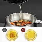 50oz 304 Stainless Steel Deep Fryer Pot With Basket 1 6 Quarts  Silver Color 