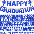 175pcs Glitter Customizable Banner Kit Diy Custom Letter Dazzling Sapphire Blue