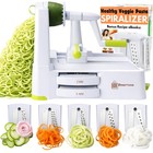5-blade Vegetable Spiralizer - Zucchini Noodle Maker  Strong Suction  Japanese S