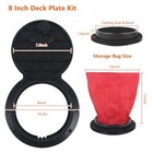 6in 8in Deck Plate Kit Deck Hatch With Storage Bag For Fishing Kayak 8inch