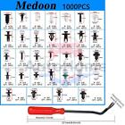 1101pcs Car Retainer Clips Auto Fasteners Push Trim Clips Pin Rivet Bumper Kit