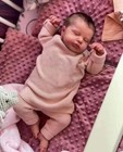 Lifelike Reborn Baby Dolls 20 Inch Full Body Vinyl Hand-rooted Hair Newborn Doll