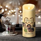 Light This Candle And Know I m Here Pet Dog Personalized Photo Led Candle Gift