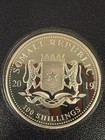 2019 Somalia  somali Republic  Elephant 1 Oz Silver 100 Shilling Coin