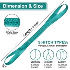 Lift Sling Straps 2  X 3  2-ply Heavy Duty Flat Eye Lift Slings polyester Lif   