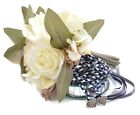 Navy Pewter Celtic Heart Knot Wedding Handfasting Cord  handfasting  wedding