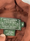 Vintage Country Ralph Lauren Shirt Mens Medium Brown Long Sleeve Discontinued
