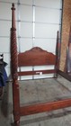 Ethan Allen British Classics King Poster Bed Cherry 