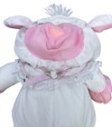 Fisher Price Puffalumps Lamb Sheep Cream Pink Peach  8009 Vintage 1986