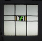 Abstract Old English Leaded Stained Glass Window 20 25  X 20 