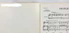 People From Funny Girl Piano Vocal Vintage Sheet Music 1964