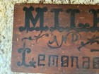 Antique Early Milk And Lemonade Sign - Hand-painted Double-sided Late 1800   s