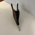 Vintage Fireplace Bellows Wood Leather Brass Fire Blower Primitive Hearth Decor