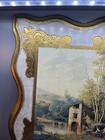 Vintage Italian Wall Art Gold Gilt Wall Hanging Plaque  Mcm Italy 13 5    X 16   