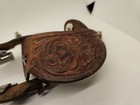 Vintage Rodeo Spurs With Embossed Leather Straps
