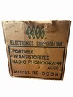 Ross Electronics Portable Radio Phonograph Model Re-505n Nwb - Defects As Is