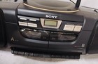 Sony Radio Am Fm Cd Dual Cassette Recorder Japan 1998 Vintage Cfd-222 Works