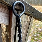 Fire Poker For Fire Pit  40   twisted Rope Design Fireplace Poker  Heavy Duty