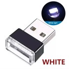 3pcs Usb Car Interior Atmosphere Lamps Universal Mini Led Usb Lights White