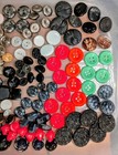Vintage Buttons Many Czech Glass Assorted Sizes  Colors   Materials 150 